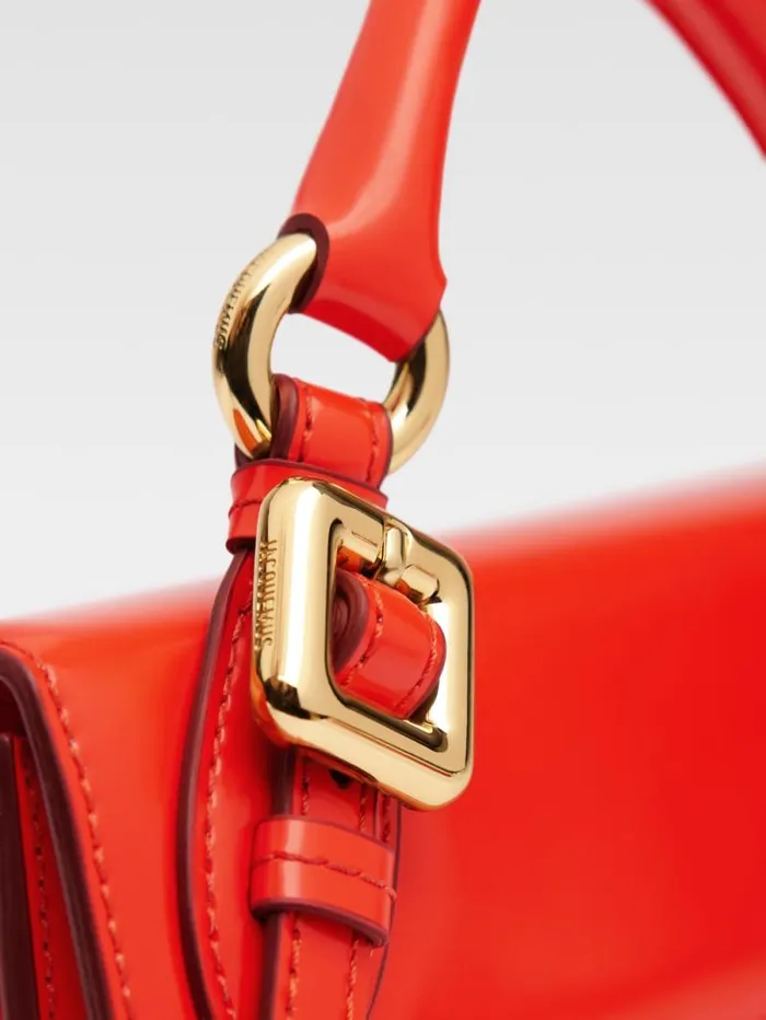 JACQUEMUS The Long Chiquito With Buckle Orange Women Crossbody and Handbags JACQUEMUS The Long Chiquito With Buckle Orange Women Crossbody and Handbags