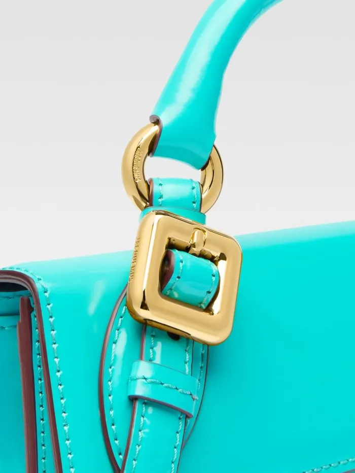 JACQUEMUS The Long Chiquito With Buckle Turquoise Women Crossbody and Handbags