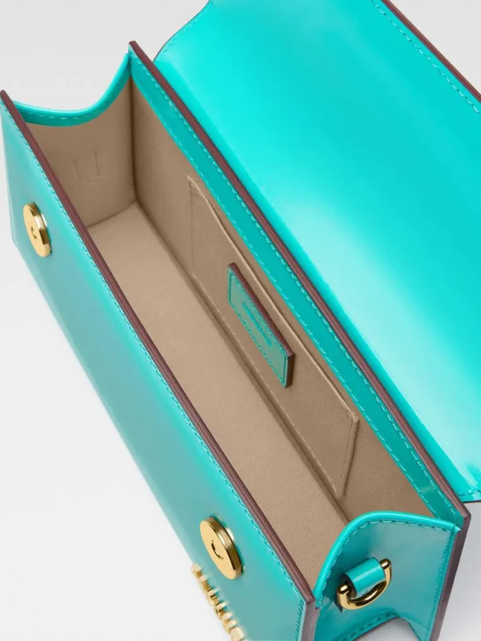 JACQUEMUS The Long Chiquito With Buckle Turquoise Women Crossbody and Handbags