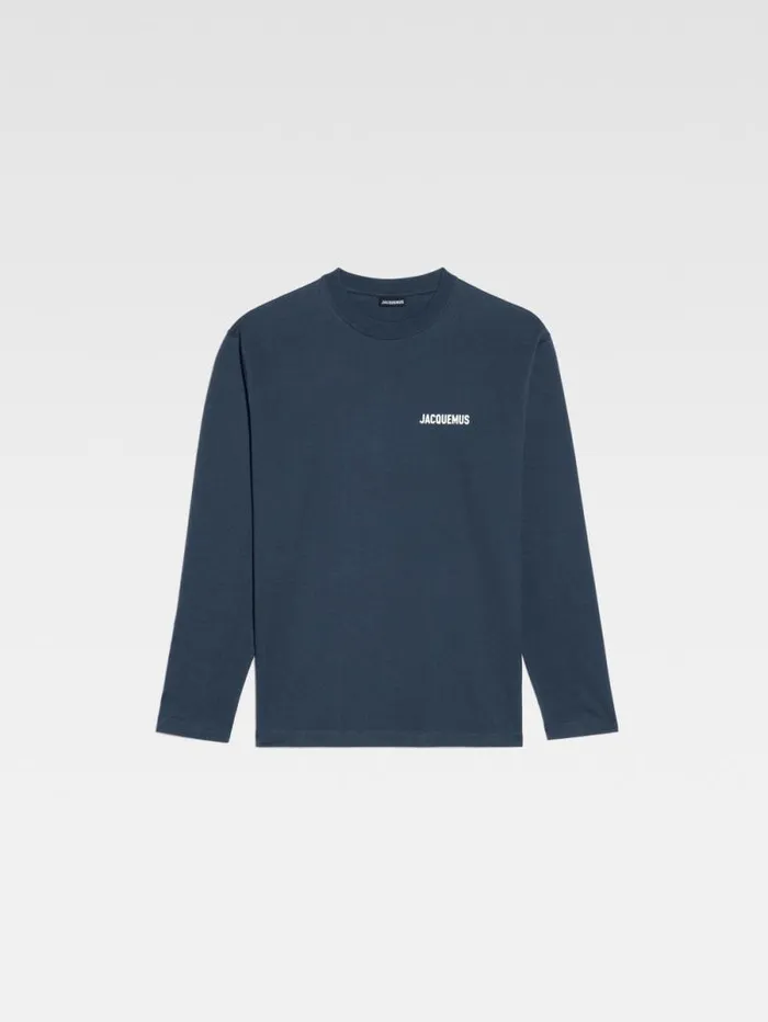 JACQUEMUS The Longsleeve Tshirt Dark Navy WomenMen Tshirts