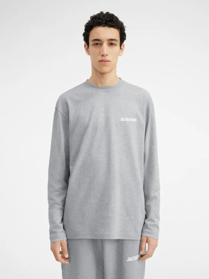 JACQUEMUS The Longsleeve Tshirt Grey WomenMen Tshirts