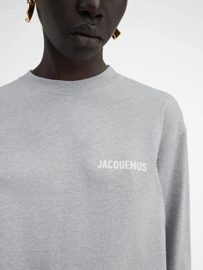 JACQUEMUS The Longsleeve Tshirt Grey WomenMen Tshirts JACQUEMUS The Longsleeve Tshirt Grey WomenMen Tshirts