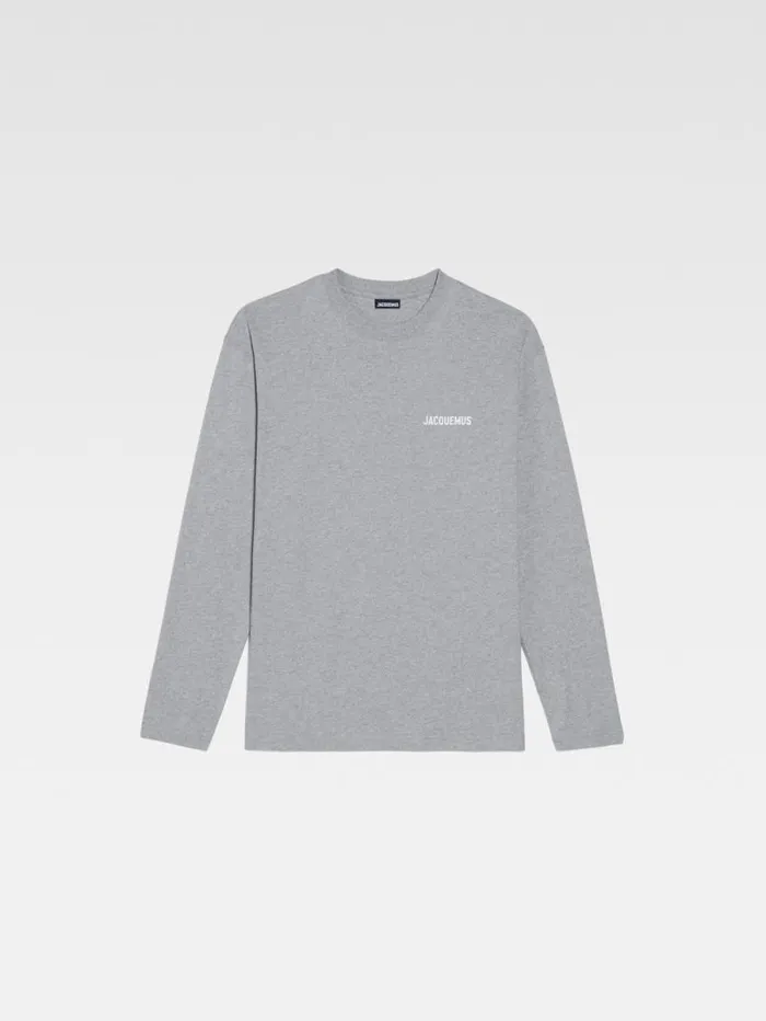 JACQUEMUS The Longsleeve Tshirt Grey WomenMen Tshirts JACQUEMUS The Longsleeve Tshirt Grey WomenMen Tshirts