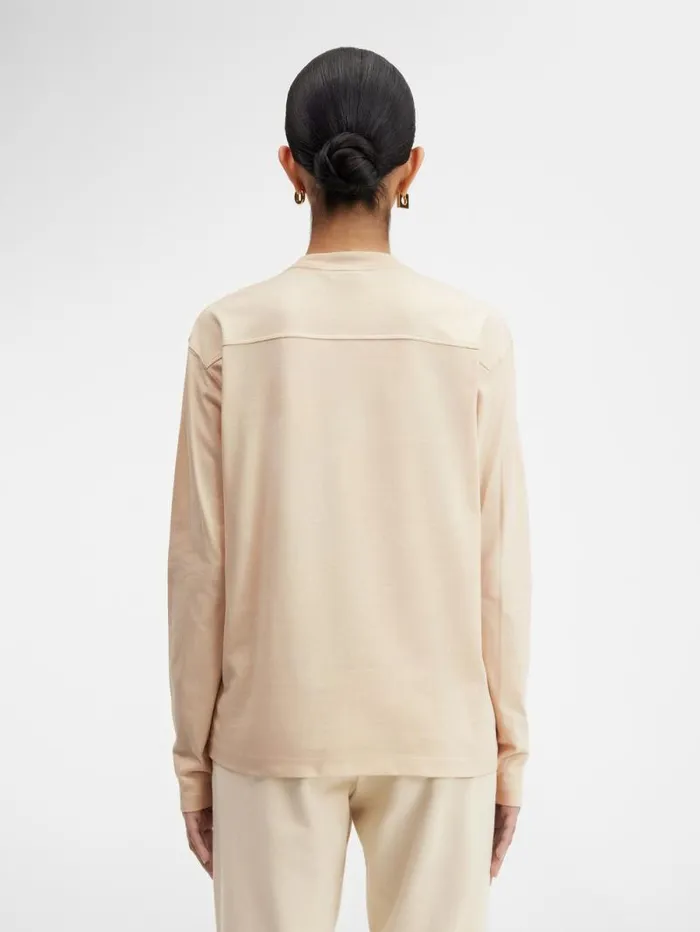 JACQUEMUS The Longsleeve Tshirt Light Beige WomenMen Tshirts JACQUEMUS The Longsleeve Tshirt Light Beige WomenMen Tshirts