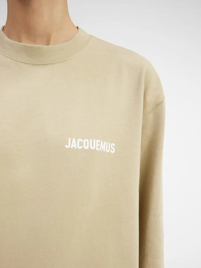 JACQUEMUS The Longsleeve Tshirt Light Khaki WomenMen Tshirts