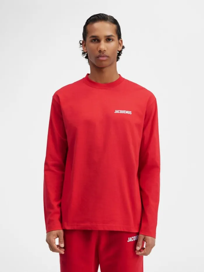 JACQUEMUS The Longsleeve Tshirt Red WomenMen Tshirts