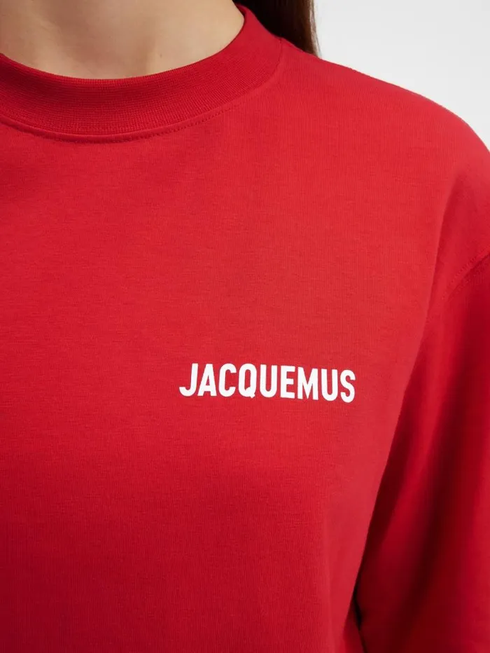 JACQUEMUS The Longsleeve Tshirt Red WomenMen Tshirts