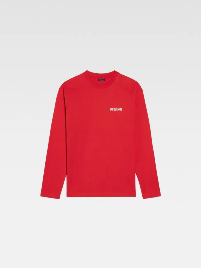 JACQUEMUS The Longsleeve Tshirt Red WomenMen Tshirts