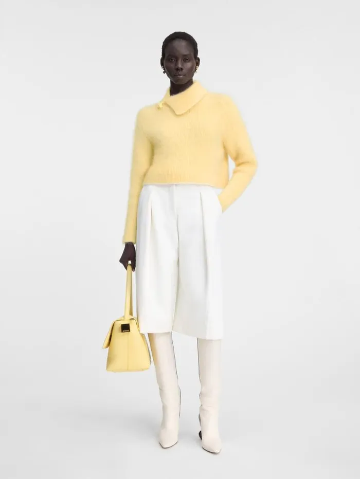 JACQUEMUS The Marina Sweater Light Yellow Women Knits