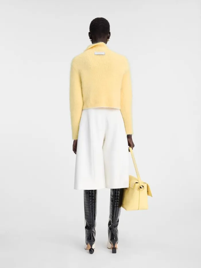 JACQUEMUS The Marina Sweater Light Yellow Women Knits JACQUEMUS The Marina Sweater Light Yellow Women Knits