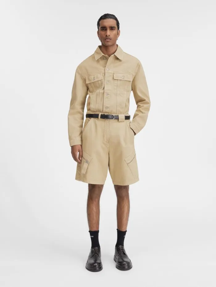 JACQUEMUS The Marrone Shorts Beige Men Trousers and Shorts