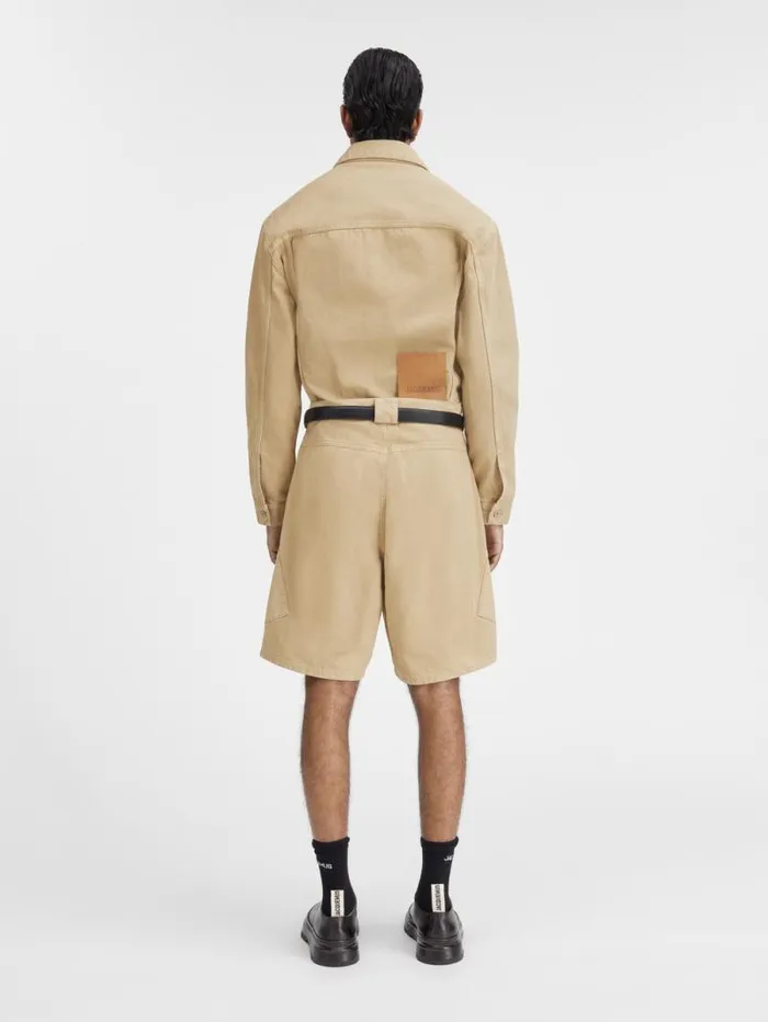 JACQUEMUS The Marrone Shorts Beige Men Trousers and Shorts JACQUEMUS The Marrone Shorts Beige Men Trousers and Shorts