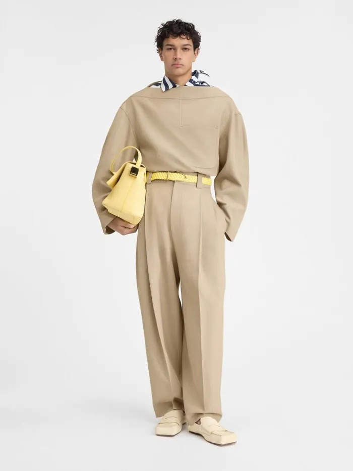 JACQUEMUS The Marzio Pants Beige Men Trousers and Shorts