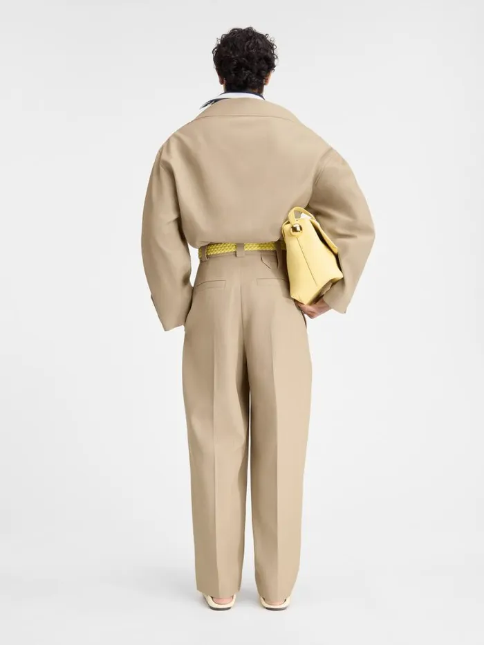 JACQUEMUS The Marzio Pants Beige Men Trousers and Shorts JACQUEMUS The Marzio Pants Beige Men Trousers and Shorts