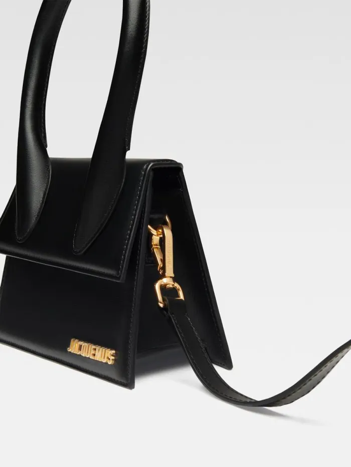 JACQUEMUS The Medium Chiquito Black Women Crossbody and Handbags JACQUEMUS The Medium Chiquito Black Women Crossbody and Handbags