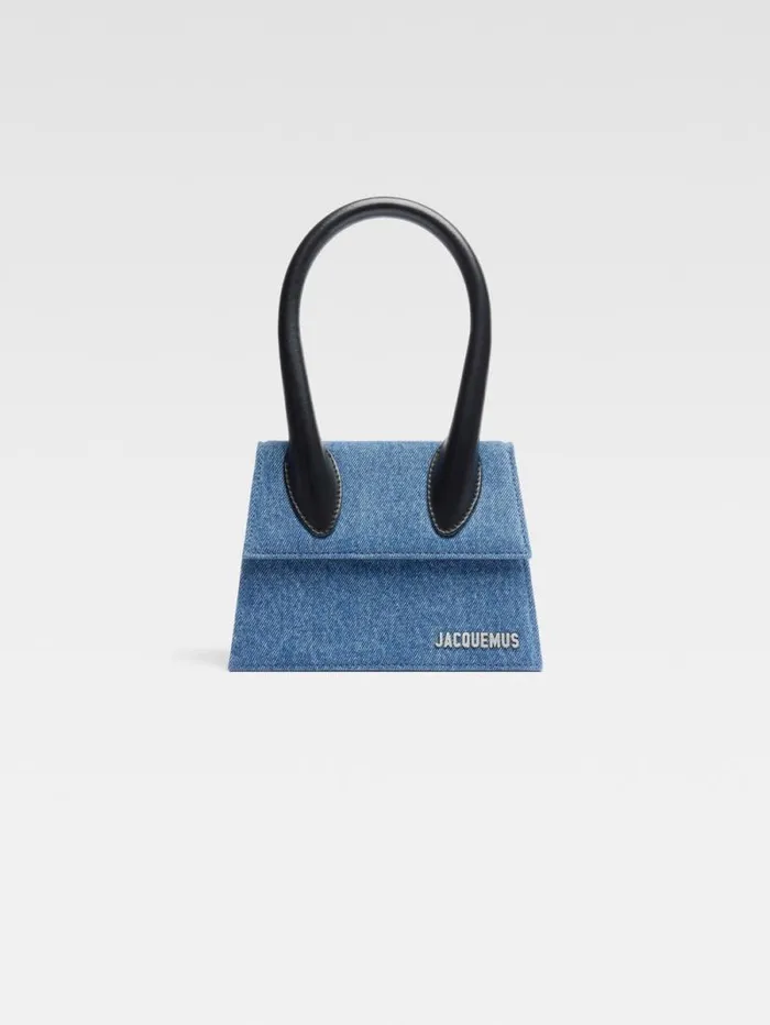 JACQUEMUS The Medium Chiquito Blue Women Crossbody and Handbags