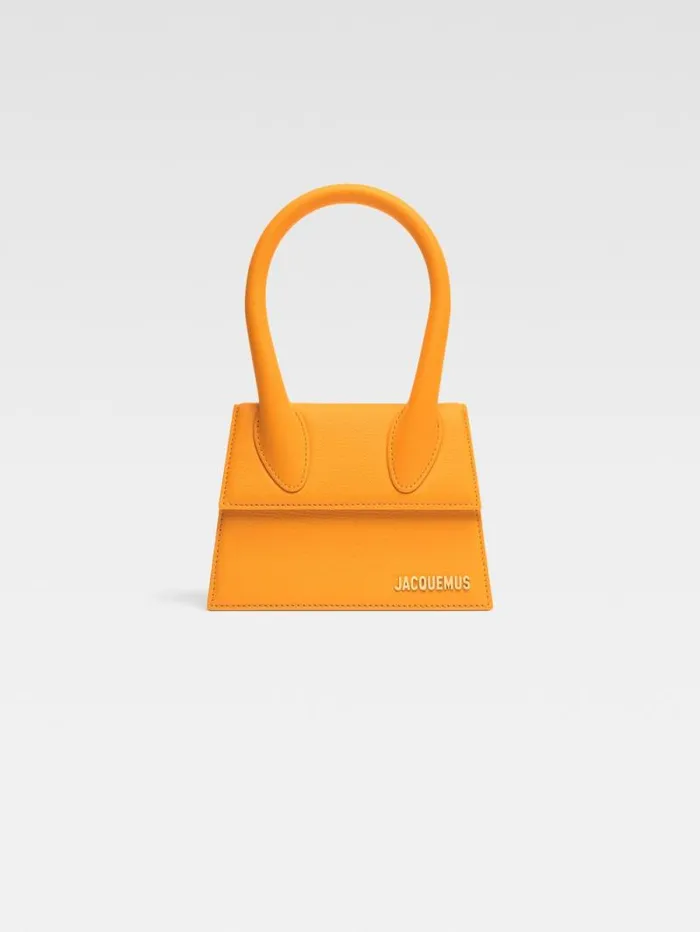 JACQUEMUS The Medium Chiquito Dark Orange Women Crossbody and Handbags