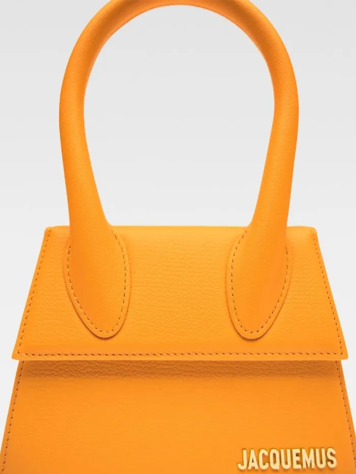 JACQUEMUS The Medium Chiquito Dark Orange Women Crossbody and Handbags JACQUEMUS The Medium Chiquito Dark Orange Women Crossbody and Handbags