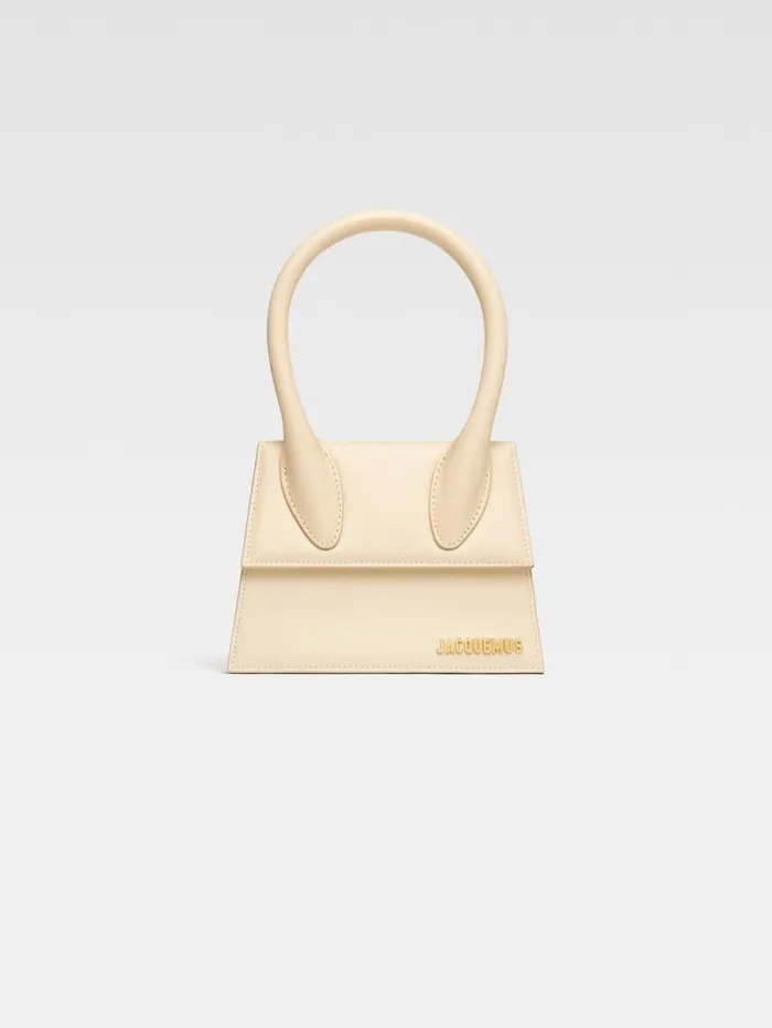 JACQUEMUS The Medium Chiquito Ivory Women Crossbody and Handbags