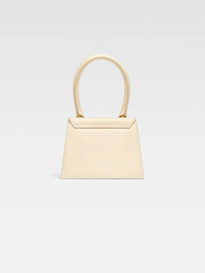 JACQUEMUS The Medium Chiquito Ivory Women Crossbody and Handbags JACQUEMUS The Medium Chiquito Ivory Women Crossbody and Handbags