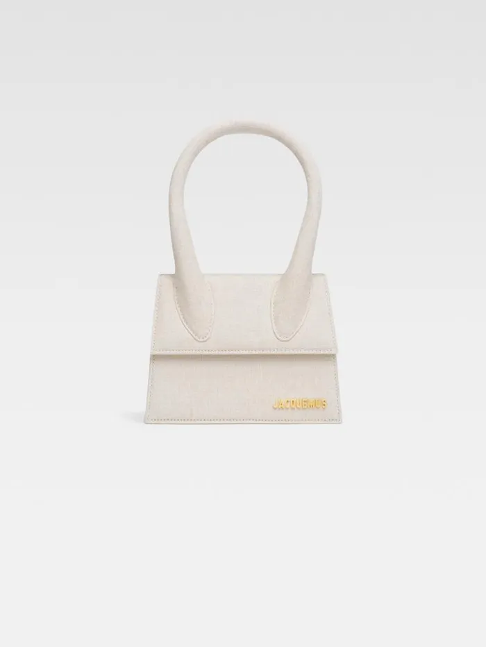 JACQUEMUS The Medium Chiquito Light Greige Women Crossbody and Handbags