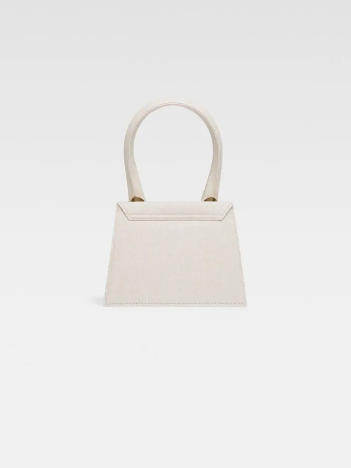 JACQUEMUS The Medium Chiquito Light Greige Women Crossbody and Handbags JACQUEMUS The Medium Chiquito Light Greige Women Crossbody and Handbags