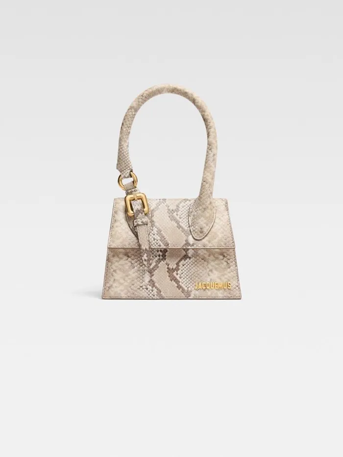 JACQUEMUS The Medium Chiquito With Buckle Beige Women Crossbody and Handbags