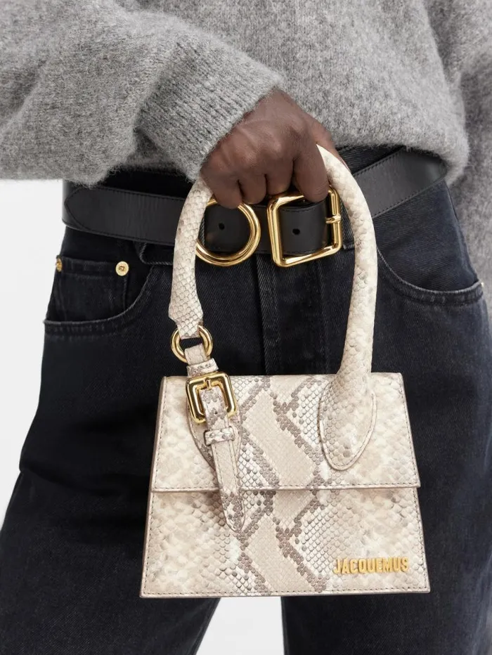 JACQUEMUS The Medium Chiquito With Buckle Beige Women Crossbody and Handbags JACQUEMUS The Medium Chiquito With Buckle Beige Women Crossbody and Handbags