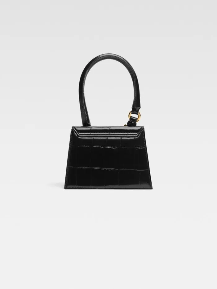 JACQUEMUS The Medium Chiquito With Buckle Black Women Crossbody and Handbags JACQUEMUS The Medium Chiquito With Buckle Black Women Crossbody and Handbags