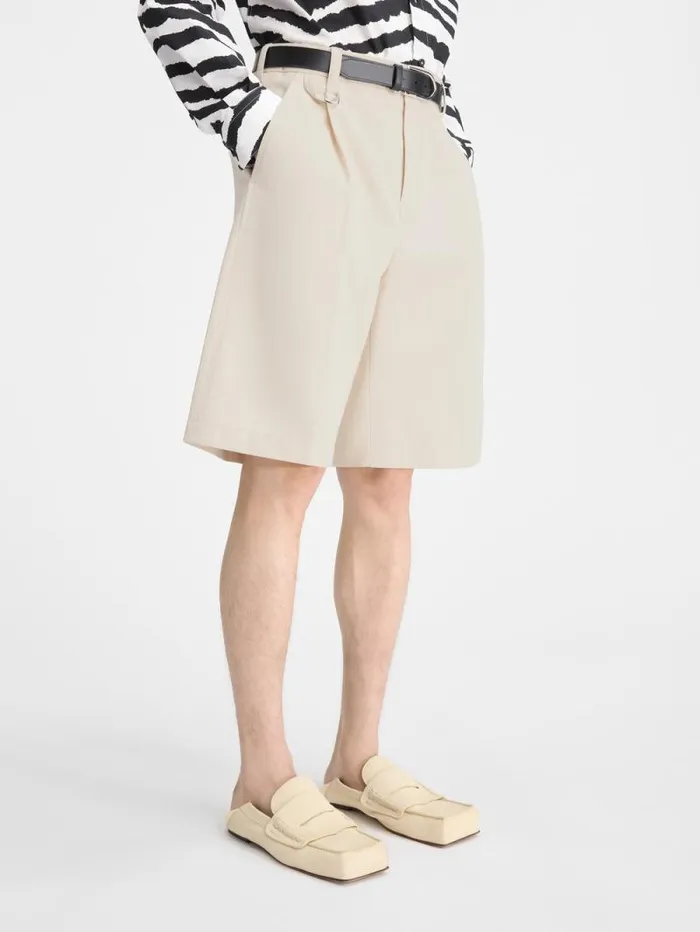 JACQUEMUS The Melo Shorts Light Beige Men Trousers and Shorts JACQUEMUS The Melo Shorts Light Beige Men Trousers and Shorts