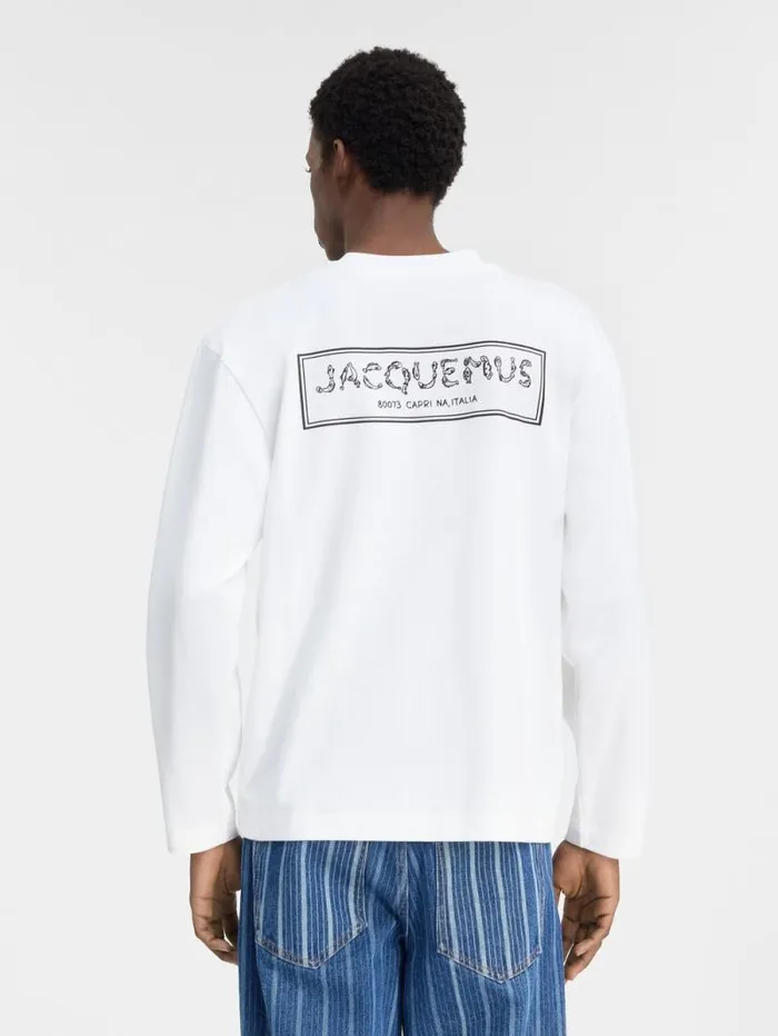 JACQUEMUS The Mer Longsleeve Tshirt White Men Tshirts JACQUEMUS The Mer Longsleeve Tshirt White Men Tshirts