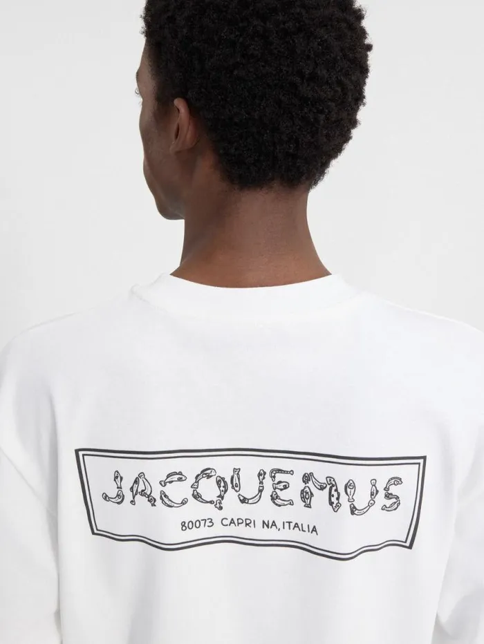 JACQUEMUS The Mer Longsleeve Tshirt White Men Tshirts JACQUEMUS The Mer Longsleeve Tshirt White Men Tshirts