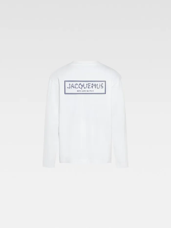 JACQUEMUS The Mer Longsleeve Tshirt White Men Tshirts JACQUEMUS The Mer Longsleeve Tshirt White Men Tshirts