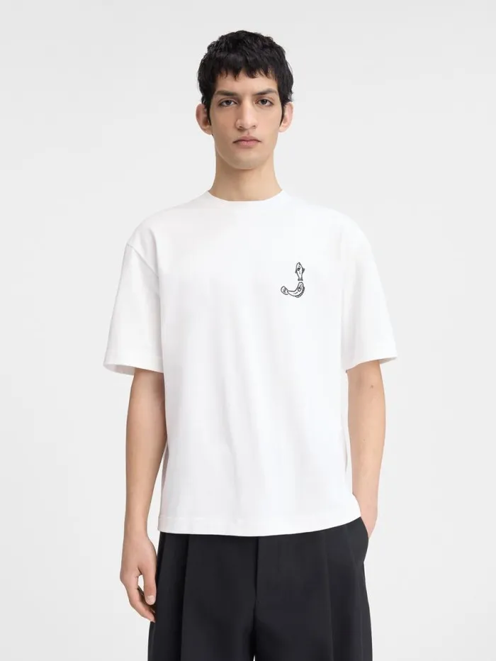 JACQUEMUS The Mer Tshirt White Men Tshirts