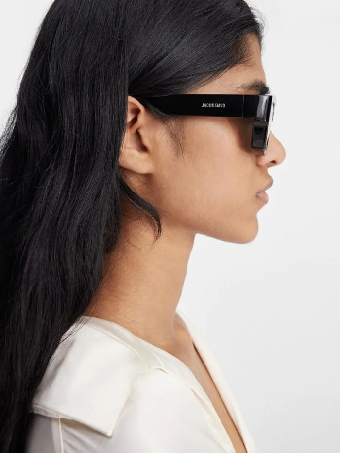 JACQUEMUS The Meridiano Sunglasses Black WomenMen Sunglasses