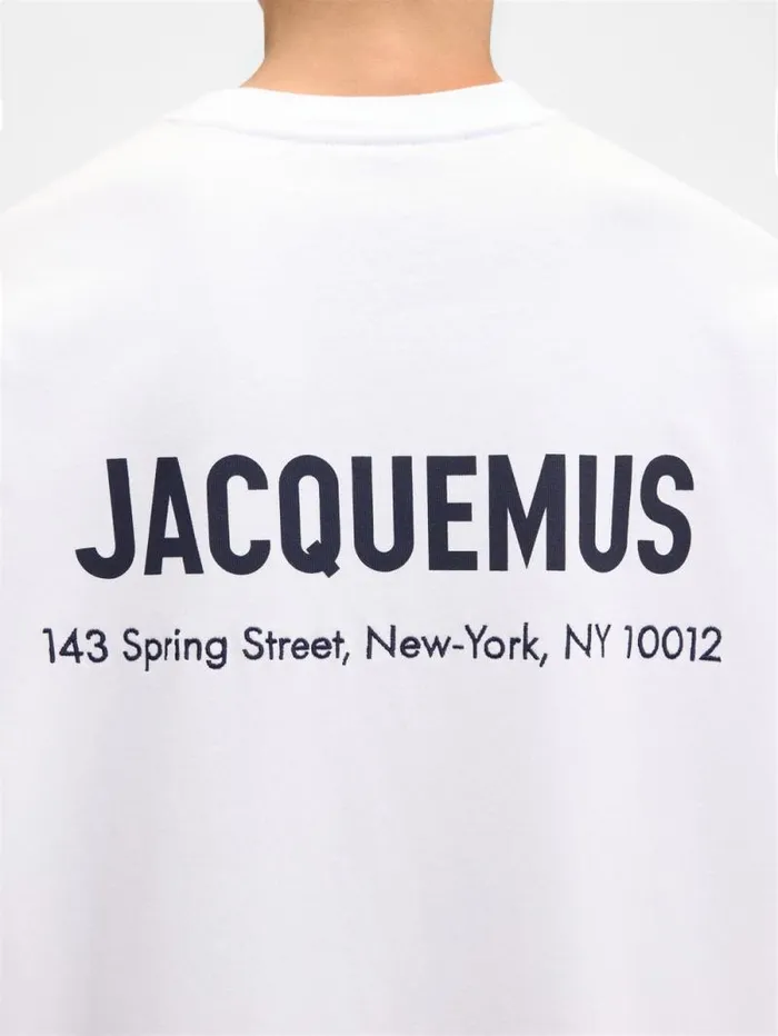 JACQUEMUS The New York Address Tshirt Newyork White WomenMen Tshirts