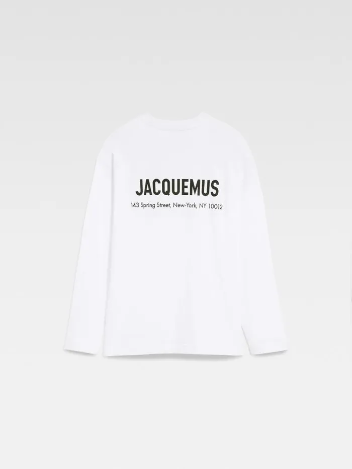 JACQUEMUS The New York Address Tshirt Newyork White WomenMen Tshirts