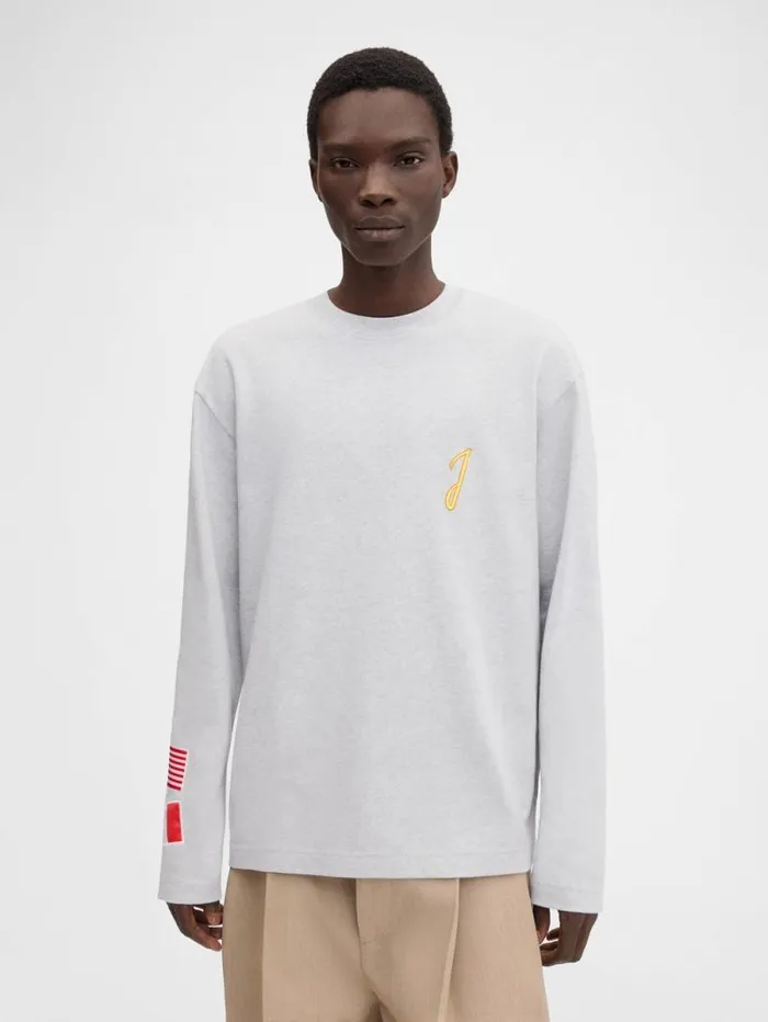 JACQUEMUS The New York Tshirt New York Adresse Grey WomenMen Tshirts