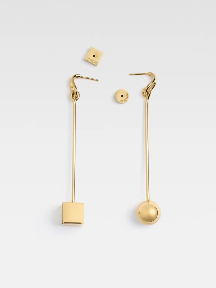 JACQUEMUS The Nodo Earrings Gold Women Jewellery