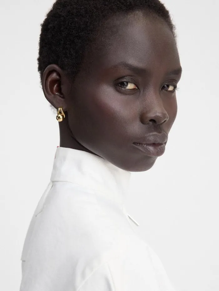JACQUEMUS The Nodo Stud Earrings Gold Women Jewellery JACQUEMUS The Nodo Stud Earrings Gold Women Jewellery