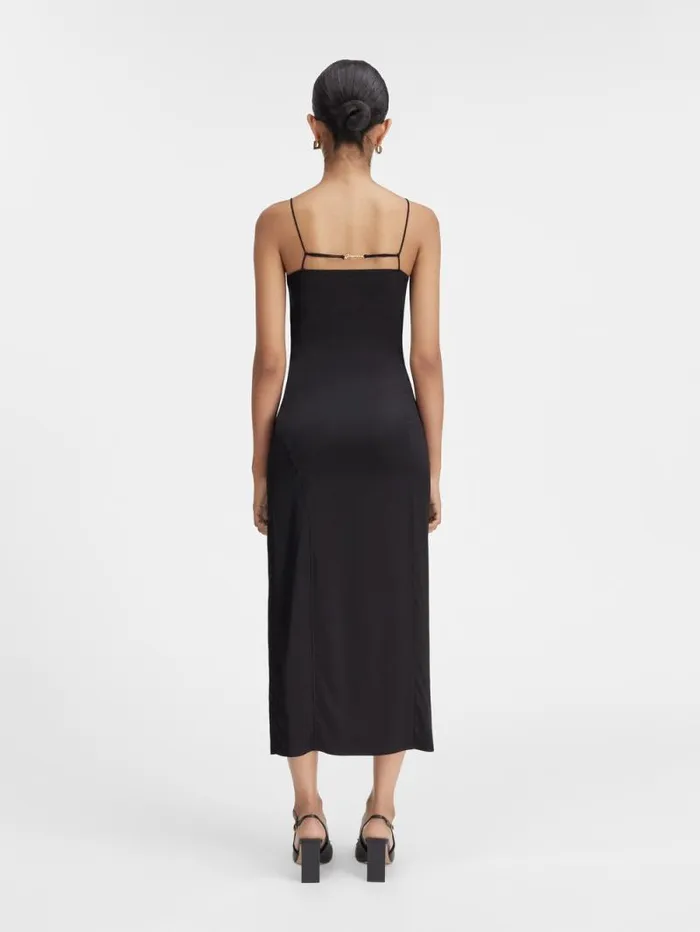 JACQUEMUS The Notte Dress Black Women Dresses and Skirts JACQUEMUS The Notte Dress Black Women Dresses and Skirts