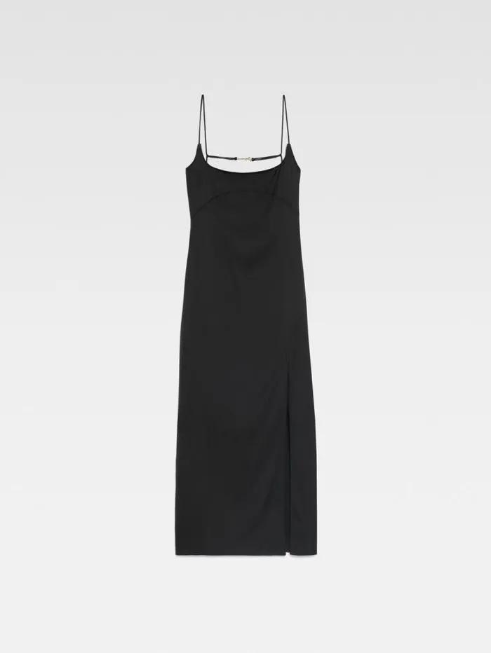 JACQUEMUS The Notte Dress Black Women Dresses and Skirts JACQUEMUS The Notte Dress Black Women Dresses and Skirts