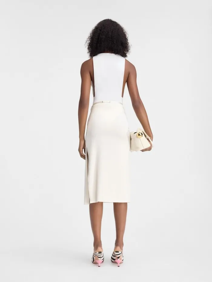 JACQUEMUS The Notte Skirt Offwhite Women Dresses and Skirts JACQUEMUS The Notte Skirt Offwhite Women Dresses and Skirts