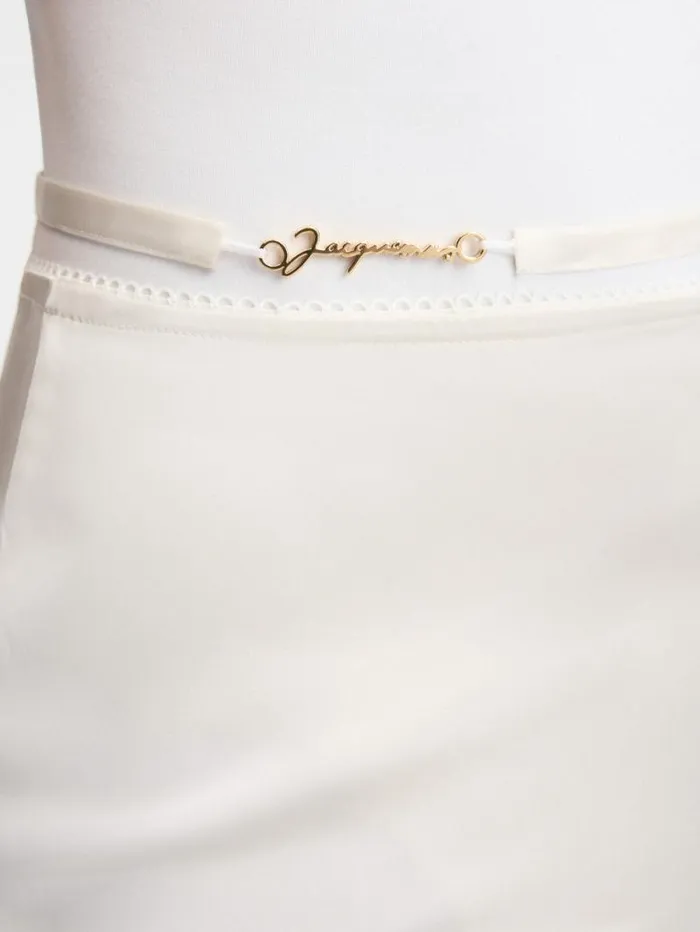 JACQUEMUS The Notte Skirt Offwhite Women Dresses and Skirts JACQUEMUS The Notte Skirt Offwhite Women Dresses and Skirts