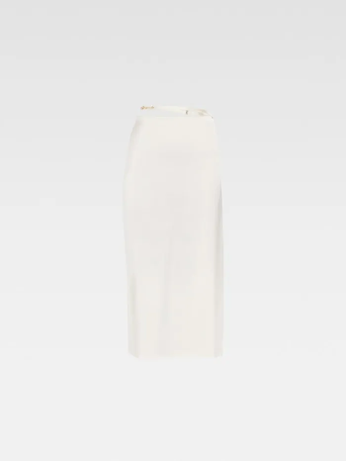JACQUEMUS The Notte Skirt Offwhite Women Dresses and Skirts JACQUEMUS The Notte Skirt Offwhite Women Dresses and Skirts