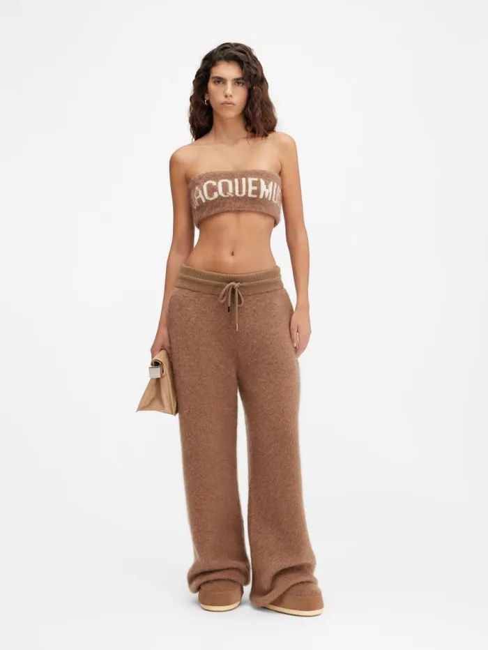 JACQUEMUS The Nuvola Bra Camel Women Knits