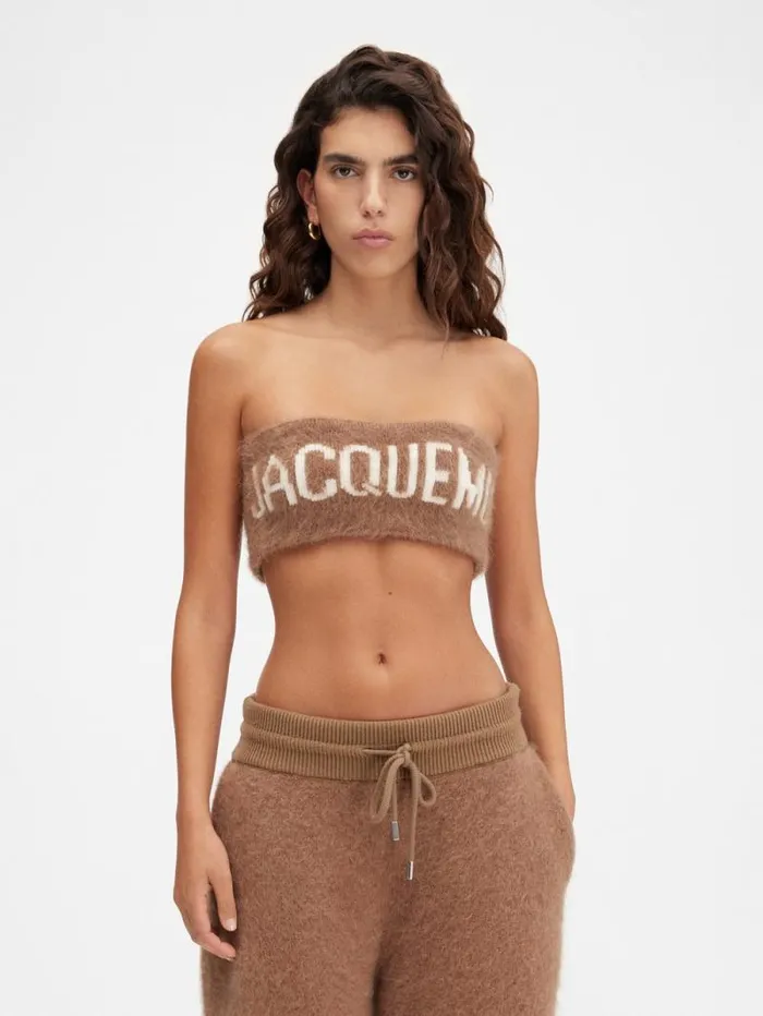 JACQUEMUS The Nuvola Bra Camel Women Knits JACQUEMUS The Nuvola Bra Camel Women Knits