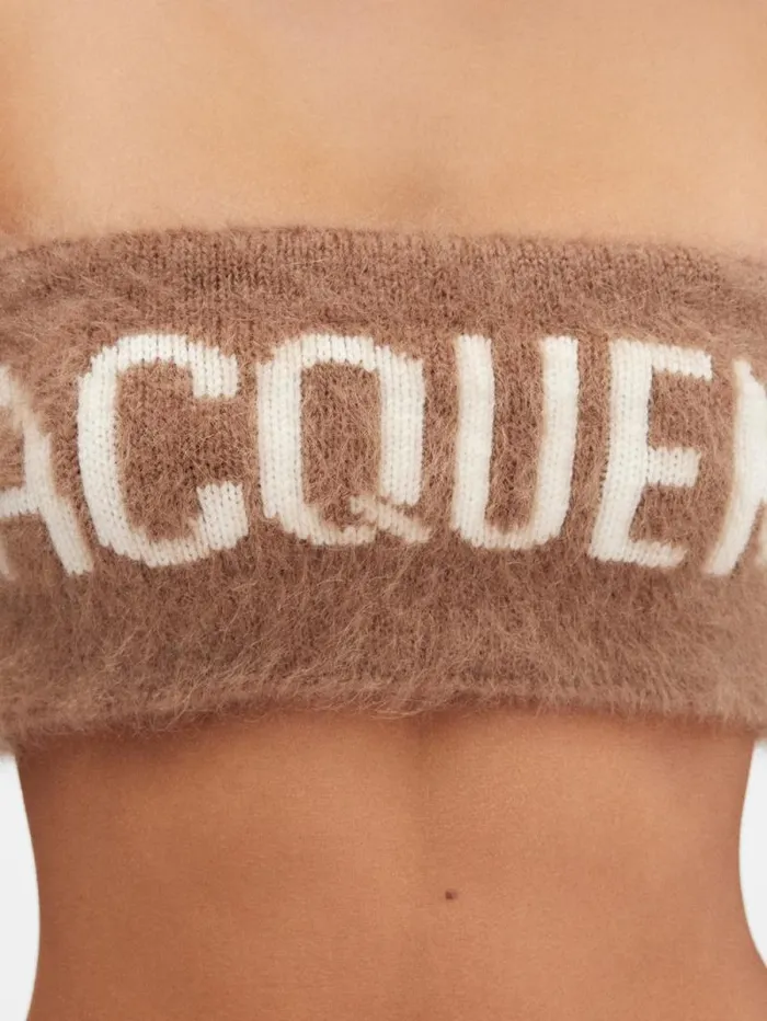 JACQUEMUS The Nuvola Bra Camel Women Knits JACQUEMUS The Nuvola Bra Camel Women Knits