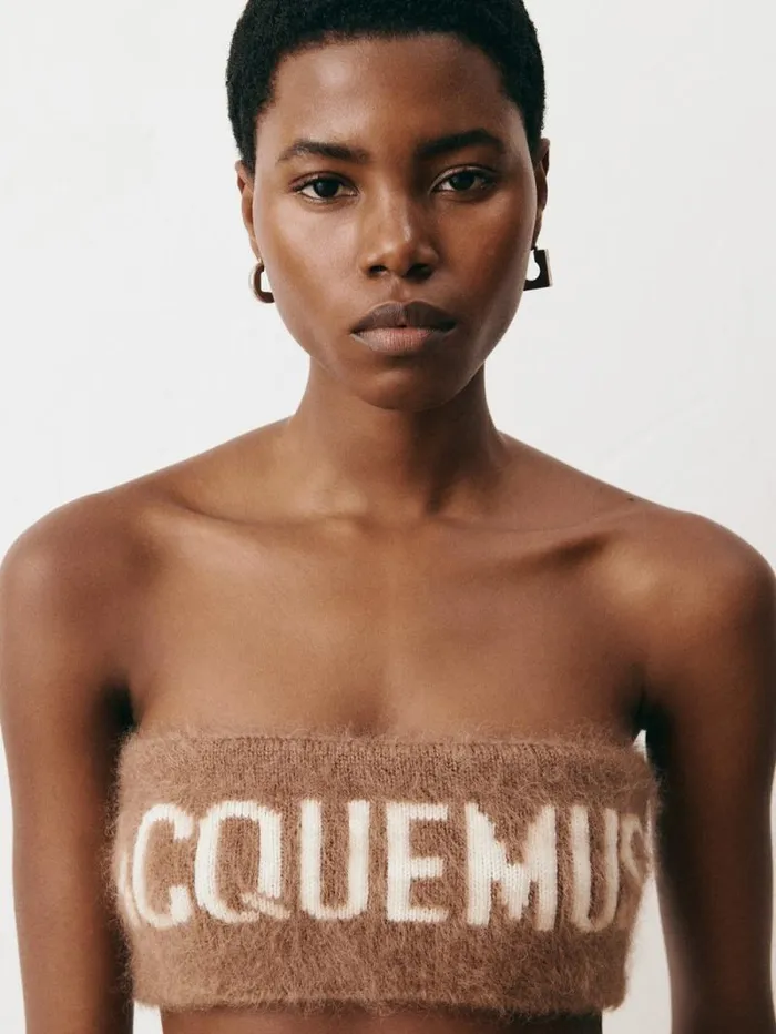 JACQUEMUS The Nuvola Bra Camel Women Knits JACQUEMUS The Nuvola Bra Camel Women Knits