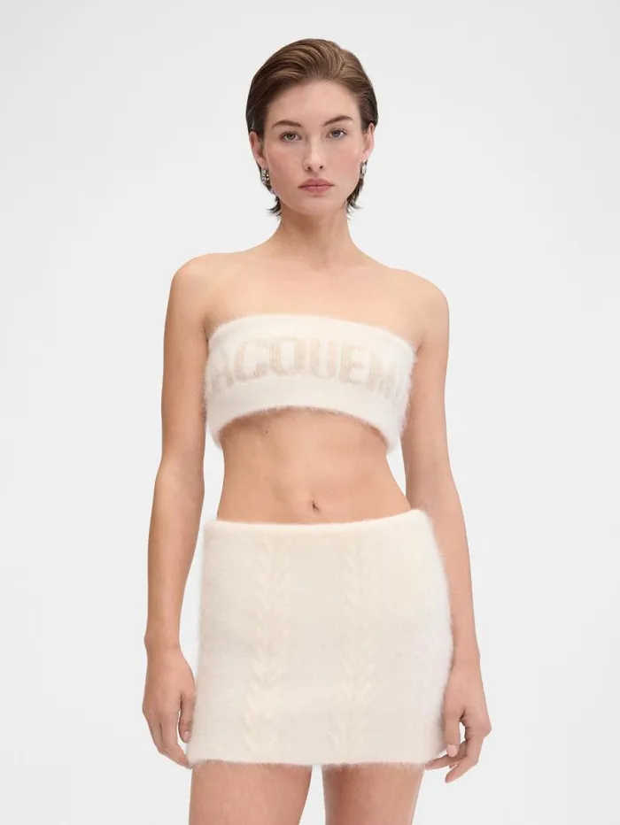 JACQUEMUS The Nuvola Bra Offwhite Women Knits
